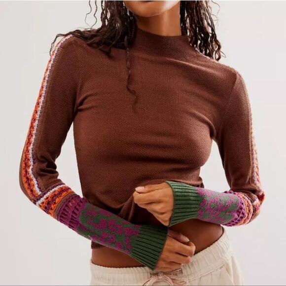 Free People Switch It Up Thermal Top XS NWOT - Picture 2 of 9